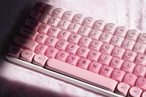 Image of ZORNHER ZH100 Foundation Mechanical Kevboard,Pink Creamy Kevboard with Number Pad,Girly Keyboard,Full Size Gaming Keyboard Cute,Jelly MOA Profile,Creamy Sounding Linear Switches
