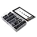 ECUDIS 170Pcs Rubber Grommet Firewall Hole Plug Set Electrical Wire Gasket Assortment, Set of 7 Different Metric Sizes for Car, Pump (Set of 1)
