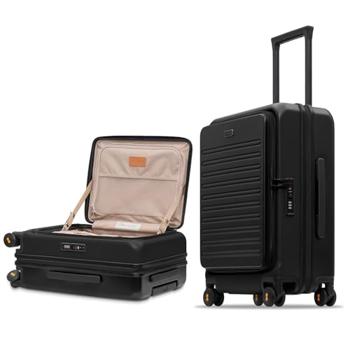 LEVEL8 Top Opening Carry on Luggage Expandable, Large Suitcases with