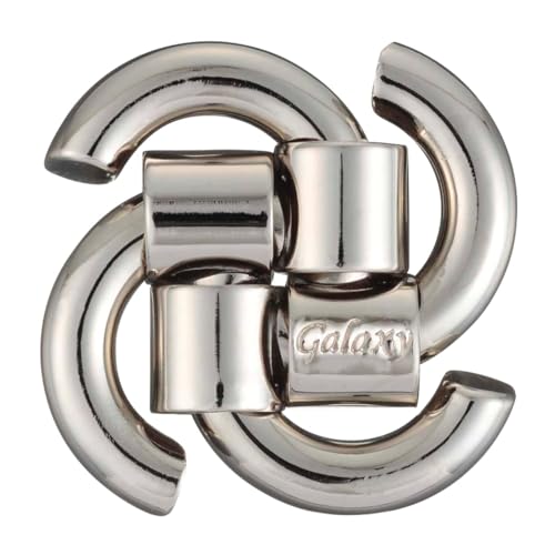 BePuzzled |Galaxy Hanayama Metal Brainteaser Puzzle Mensa Rated Level 3, for Ages 12 and Up
