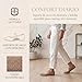 Imagen de GLAMORA Bailarinas Mujer Merceditas Punto Correa Hebilla Cierre Rápido Zapatos Planos Cómodos Plantilla Acolchada Tejido Transpirable Verano Ligero Diario Ajustable moc-39