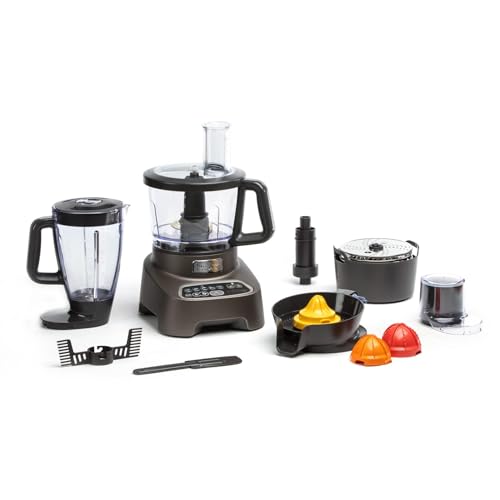 Moulinex Robot cuisine multifonctions, Blender pour smoothies et shakes, 6 options de vitesse, 2 sorties moteur, 10 accessoires, Sécurité renforcée, DoubleForce...
