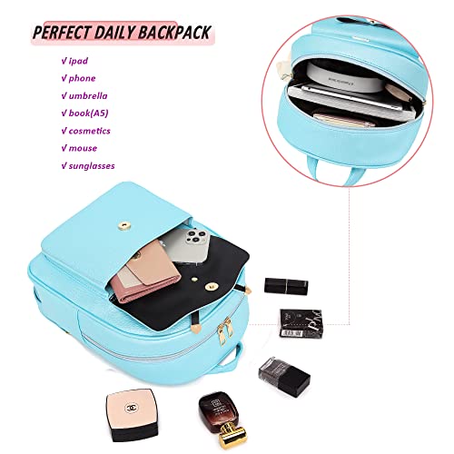 Image of MACCINELO Cute Leather Mini Backpack Purse for Women Bowknot Small Backpack for Girls gift Rucksack Ladies Shoulder Bag 3pcs