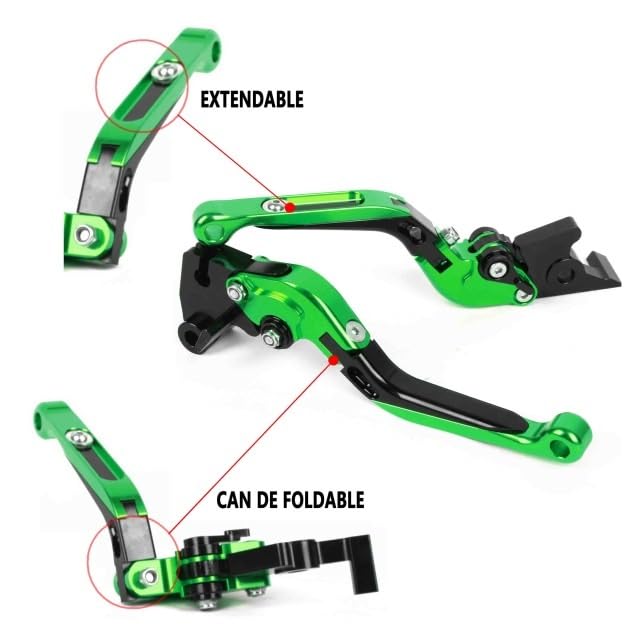 Leviers Embrayage Frein Moto Pour Kawasaki ER6N ER-6N 2009-2016 - Modèles 6 Couleurs