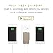 Native Union Smart Charger - Slim 2-Port Foldable USB-A Universal Wall Charger with Smart IC Technology - Quick Charging Compatible with iPhone, iPad, Smartphones and Tablets (Taupe/Fabric)