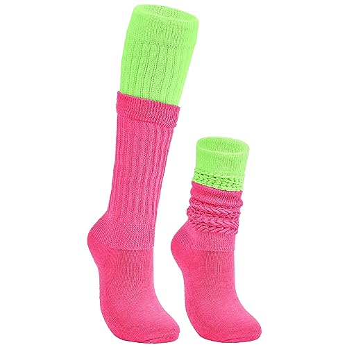 Image of American Trends Winter Knee High Slouch Socks for Women Soft Extra Long Scrunch Sock Slouch Boot Socks