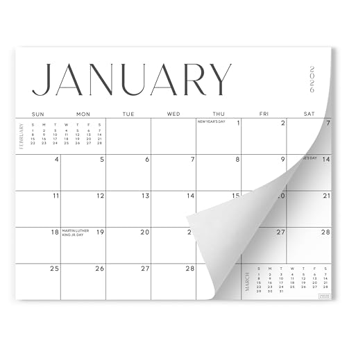 S&O Simple Magnetic Fridge Calendar from January 2026-June 2027 - Tear-Off Refrigerator Calendar to Track Events & Appointments - 18 Month Magnetic Planner for Fridge for Easy Planning-8x10in