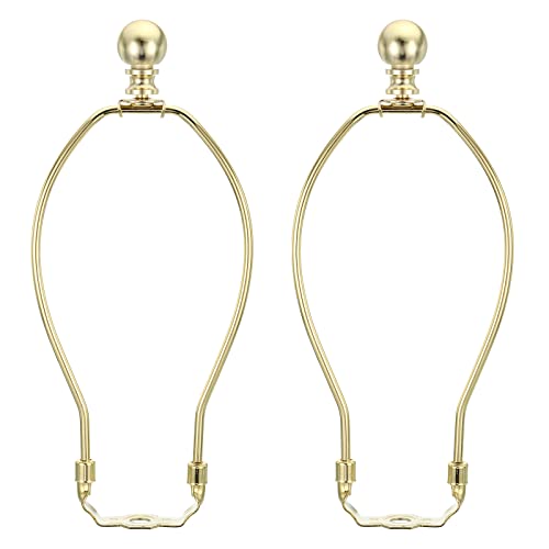PATIKIL 8.5 Inch Lamp Harp Kit with Finial, 2 Set Detachable Shade Bracket Holder