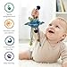 Little Rawr Silicone Baby Sensory Montessori Toys & Pull String Toys for 18 M+, Toddler Birthday Gift Car Seat Airplane Travel for 1 2 Year Old Boy Girl Infant 18 Months Old (Blue)