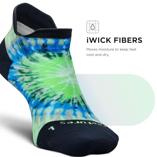 Image of Feetures Elite Light Cushion No Show Tab Sock Wave