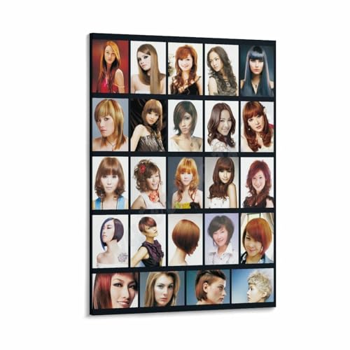 Woman Hair Style Guide Poster Hair Salon Barbershop Wall Decoration
