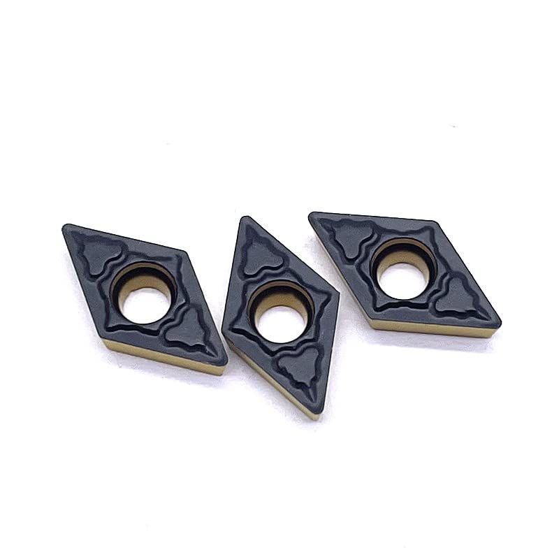 10pcs DCMT070204 PM 4225 Carbide Turning Inserts, Metal Milling Tool Lathe Replacement Inserts