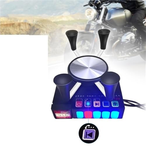 Soporte parlante para motocicleta con cargador y audio miniatura 4