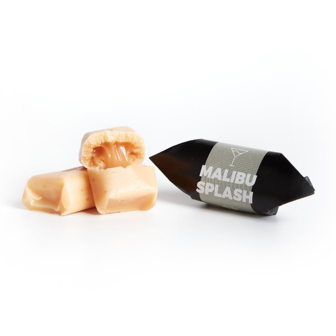 Traditional Fudge Candy - Malibu Splash - Mr Fudgesto Sweets - 250g Caramels Box - Gourmet Treat Perfect for Gifting