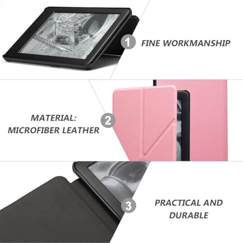 Funda e-reader de 10.ª generación anticaídas con cierre magnético rosa seguro 3