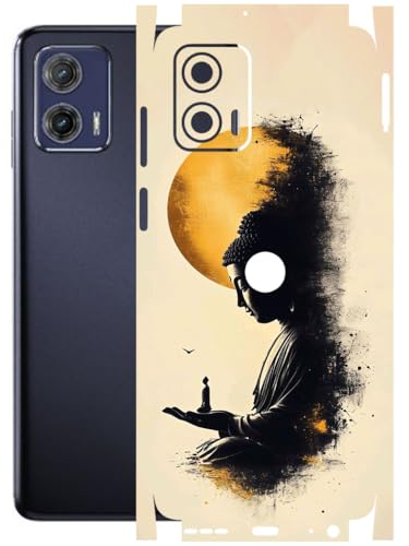 Image of AtOdds - Full Body Back Screen Guard Protector Film - Lamination Wrap Skin Sticker Compatible with Moto G73 (5G) | Scratchproof Matte Finish (Divine)