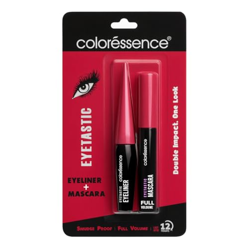 Image of Coloressence Eyetastic Duo Eyeliner and Mascara Combo | Long Lasting | Full Volumizing | Smudgeproof | Water-Resistant