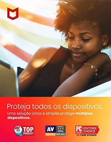 McAfee Total Protection 10 + VPN - Antivírus - Programa premiado de proteção contra ameaças digitais