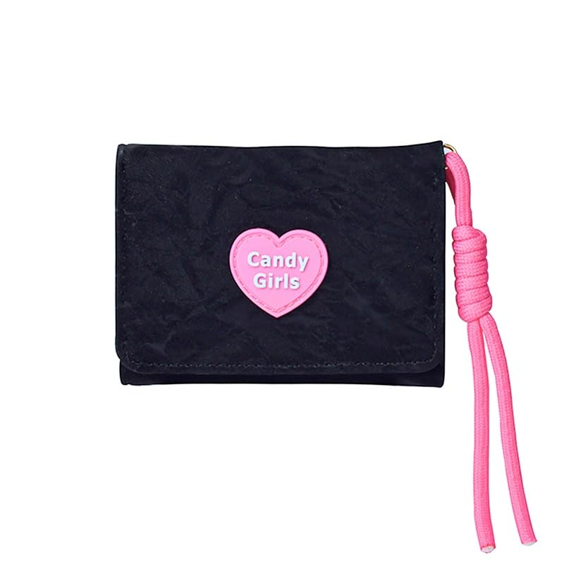 Small Wallet for Women, Leather Wallets Card Holder Wallet with Coin Pocket, Slim Purse Card Case Purse with Transparent ID Window for Women (light black)