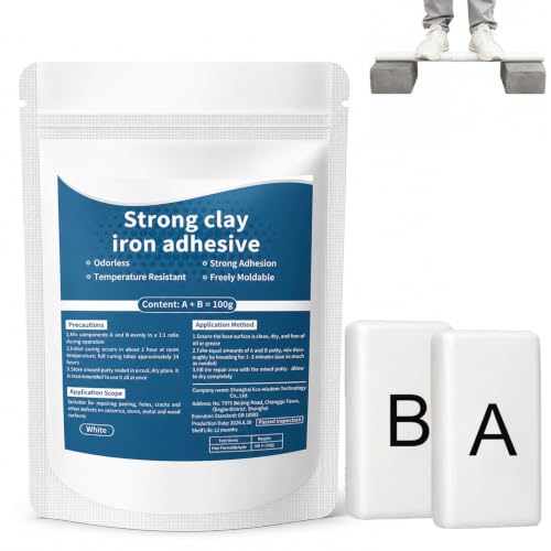 High-Strength Multi-Purpose Repair Clay,Strong Clay Iron Adhesive, All Purpose Pool 𝐂layfor Bonding Plastic Metal Ceramic(100g-1Bag)