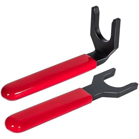 Danti 13260 Fuel Line Disconnect Tool Set for Cummins ISB and ISX Engines, Straight and Bent Wrench Cover