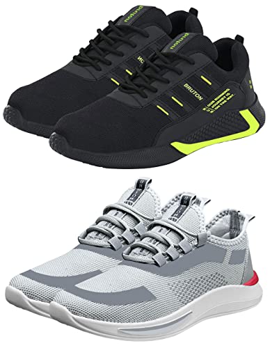 BRUTON Shoes, Men’s Sports Shoes, Perfect Sport Shoes & Running Shoes for Men’s (Pack of 2 Combo)