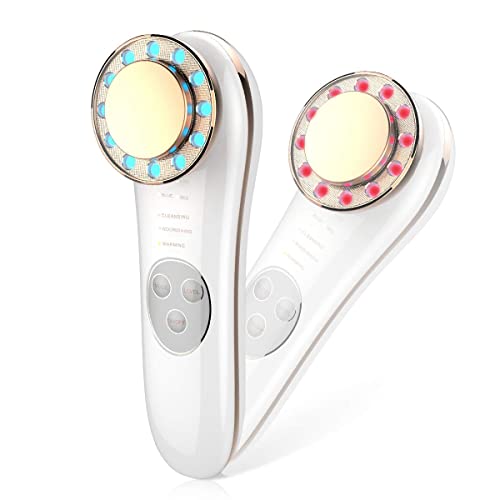 7 in 1 Facial Massager, Face Massager High Frequency Facial Machine Face Cleaner Lifting Machine Face Tightening for Women, Skin Tightening, Cleaning, Promoting Absorption