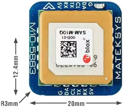 Compass Module for M10Q-5883 GNSS, GPS Module Compatible with GPS Module for Unmanned Aerial Vehicle Navigation, Remote Control, Racing Aircraft and More