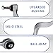 POWERGEAR Suspension Kit 6Pcs Front Control Arm Sway Bar Link Fit for 2004-10 BMW E60 525i 528i 530i 545i 550i M5