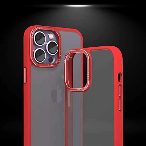 Image of eller sante Trans Armor for iPhone 14 Pro Case Cover, 6 Feet Drop, Metal Ring Camera Protection, Shockproof, Scratch Resistant, Slim, Compatible with iPhone 14 Pro Back Cover - Red
