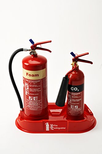 Double Fire Extinguisher Point/Plinth/Stand - Fits All Makes and Models - FireShield