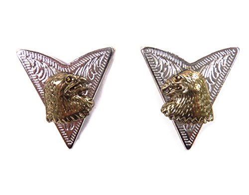 Rodeo Ready Kragenecken Golden Eagle Kragenecken Kragenspitzen Collar tips Westernschmuck Westernasseccoires für Westernhemden Silber Cover