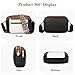 BAIGIO Womens Crossbody Bag Vegan Leather Crossbody Purse Small Shoulder Handbags with Compact Wallet(Black&White&Brown-2PCS)