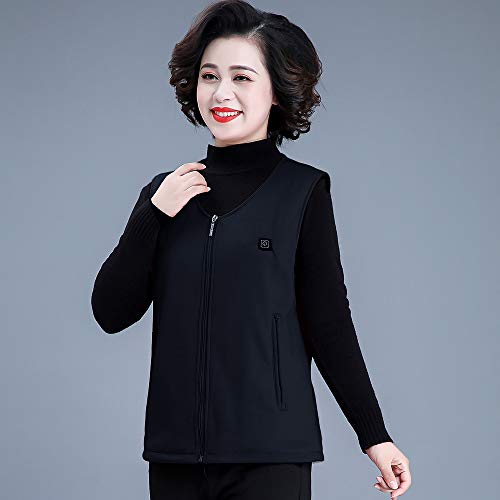 Andoer Colete termoelétrico de malha de algodão puro inteligente USB masculino e feminino com colari