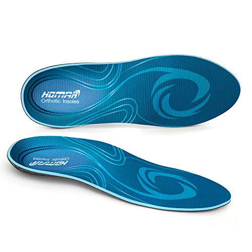HOMAR Plantar Fasciitis Insoles Arch Support Orthotic Shoe Inserts with Cushioning Relieve Pain Orthotic Shoe Insoles