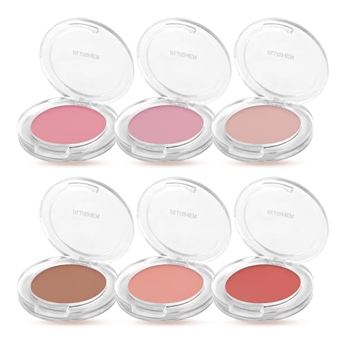 6 Colors Blush Stick,Solid Cream Blush,Multi-Use Blush Stick for Cheeks,Lips and Eye,High Pigmented Blush Makeup Stick Set D