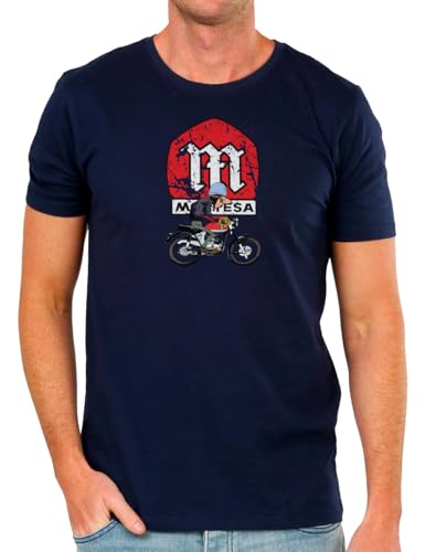 Camisetas EGB Camiseta Adulto/Niño MONTESA Impala Ochenteras 80´s Retro Comic Tallas Especiales (Marino, L)