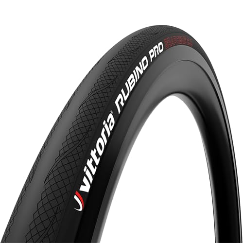 Vittoria Rubino Pro IV Graphene 2.0 - Performance Road Bike Tire - Foldable Bicycle Tires (700x28c, Full Black)
