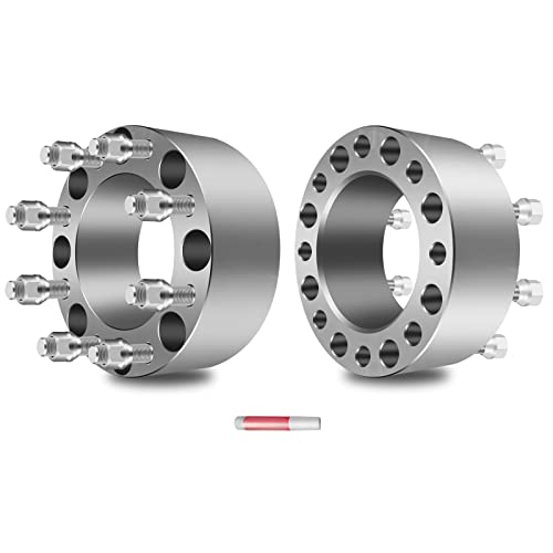 OCPTY 8x170 Wheel Spacers 3 inch Real Forged Spacers with 14x1.5 ThreadSize 125mm Hub Bore Wheel Spacers fits 1999-2019 for F-250 Super Duty 1999-2019 for F-350 Super Duty 2Pcs Wheel Spacers
