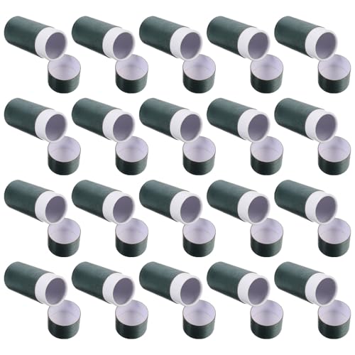 Boîtes cylindriques carton kraft lot de 20 tubes emballage pour huiles essentielles et flacons