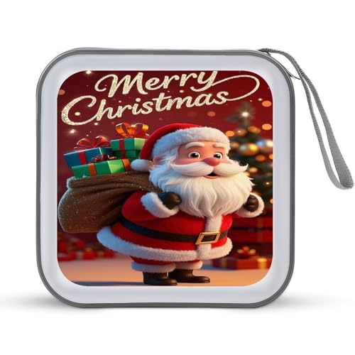 Étui pour CD Père Noël distribuant des cadeaux boîte rigide pour collectionneurs de DVD