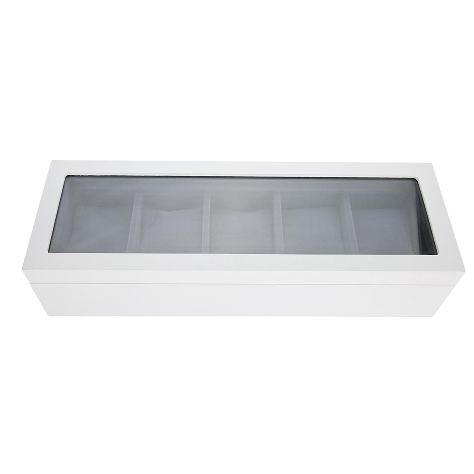 Watch Box, 5 Grids Stoving Varnish Display Case Storage Leather