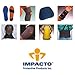 Impacto 80610 Medium Leather Elbow Pad - Slip-On Only Adjustment - Foam/Visco-Elastic Polymer Padding - 6.5 in Length - 628167-02731 [PRICE is per EACH]