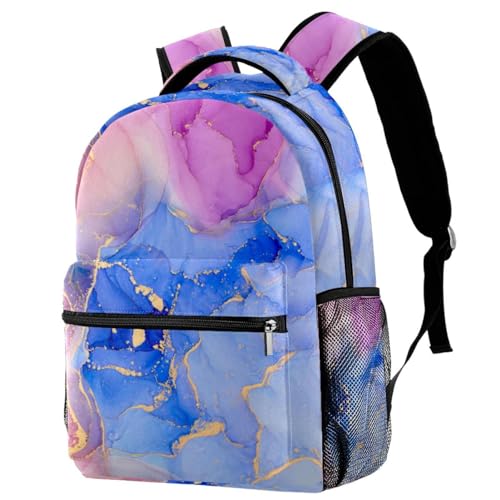 Sac de voyage décontracté vagues et tourbillons dorés pour les sorties des ados