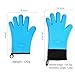 Silicone Insulated Gloves, Five-Finger Kitchen, high Temperature Resistant Anti-Scald Gloves, Oven Microwave Gloves, Baking Tools