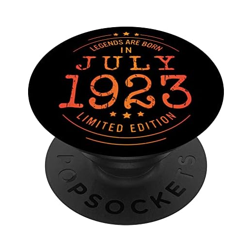 Cumpleaños Julio 1923 Edición Limitada Regalo Legend July PopSockets PopGrip Intercambiable