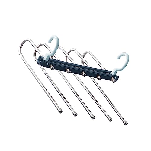 TIDTALEO Stainless Steel Pp Material Multi-Layer Pants Hanger Rack Bars Scarf Wardrobe Hanger Organizer