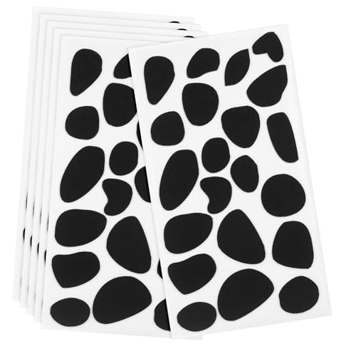 SUPVOX High Adhesion Felt Dalmatian Print Fabric Stickers for Wall Hanging DIY Projects