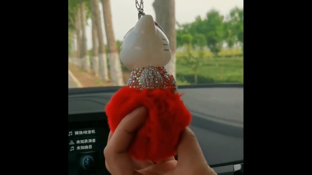 RaRaちゃん専用 自動車アクセサリー Amazon.com: Cute Mirror Charms and Plush Ball Car Accessories for