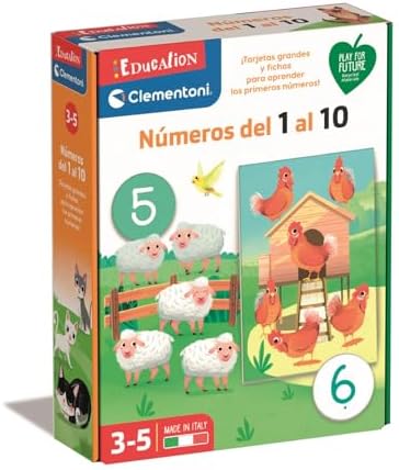 🔢 Clementoni - Números del 1 al 10 - Juego Educativo